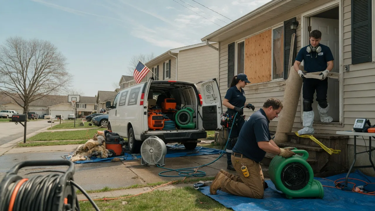 Water Damage Restoration in Ina, IL near me